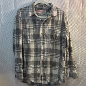 McGregor Vintage Black and White Plaid Casual Shirt